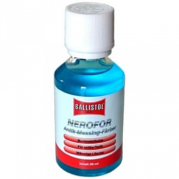 Средство для воронения Ballistol Nerofor по меди. латуни. бронзе 50мл