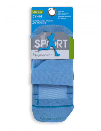 НОСКИ ORGANOMICA SPORT ЦВЕТ ГОЛУБОЙ,