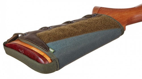 Патронташ на приклад на 6 патронов (12-16 кбр) "Лайт" / Олива /