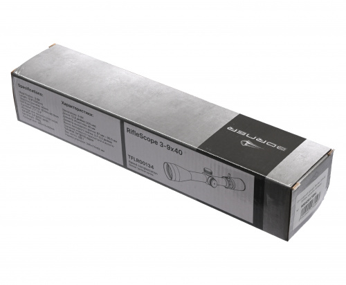 Прицел оптический BORNER 3-9x40 Mildot (крышки + кольца)