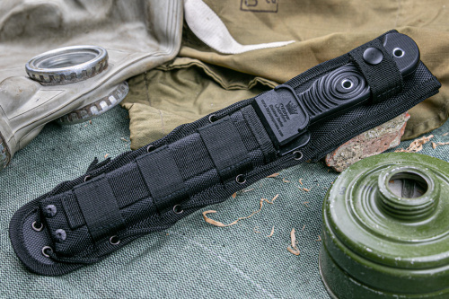 Нож MAXIMUS AUS-8 BT G10-BH Black (Black Titanium, G10 Black Handle, Black MOLLE Нож MAXIMUS AUS-8 BT G10-BH Black (Black Titanium, G10 Black Handle, Black MOLLE