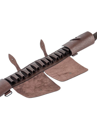 Патронташ закрытый 16к / кожа / коричневый