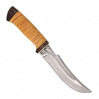 Нож разделочный "Клык" береста, 95х18