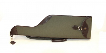 Чехол ружейный комбинированный кордура+кожа "Тайга" / Коричневый /