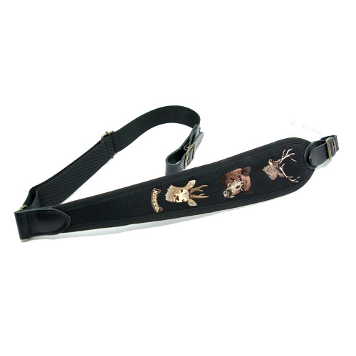 РЕМЕНЬ ОРУЖЕЙНЫЙ RISERVA КОРДУРА ОЛЕНЬ КАБАН КОСУЛЯ ЧЕРНЫЙ