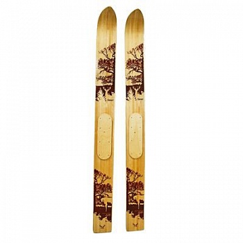 Лыжи промысловые деревянные (рост 125 см, ширина 150 мм)