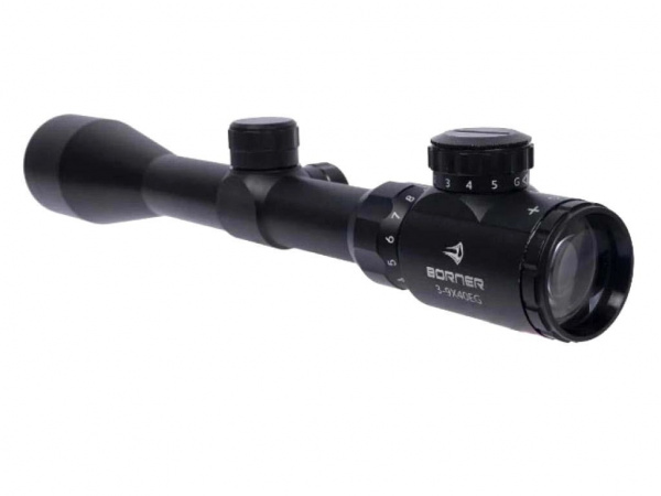 Прицел оптический Borner 3-9х40EG (подсветка)