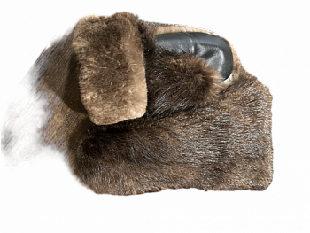 Краги меховые Бобр нат черный (к)