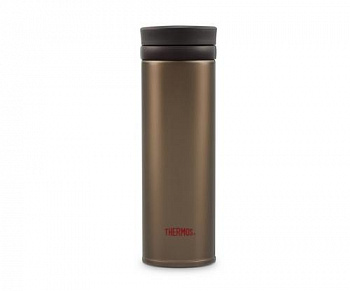 Термос для напитков (термокружка) THERMOS JNO-501 0.5L, круговой поильник, корич