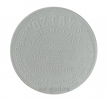 Пуля Super Oztay diabolo к.4,5мм 1уп/250шт