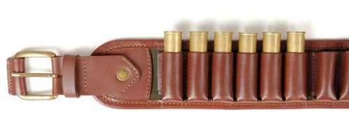 Патронташ открытый на 24 патрона (12-16 кбр) "Тайга" / Коричневый /