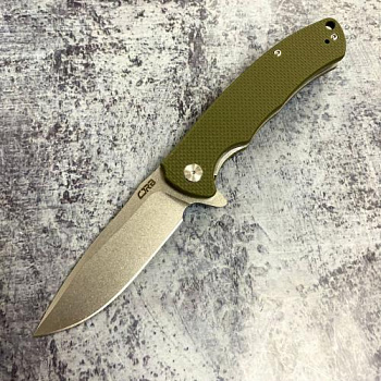 Нож CJ1903-GNF Taiga -складной, рукоять зелен. G10, клинок D2