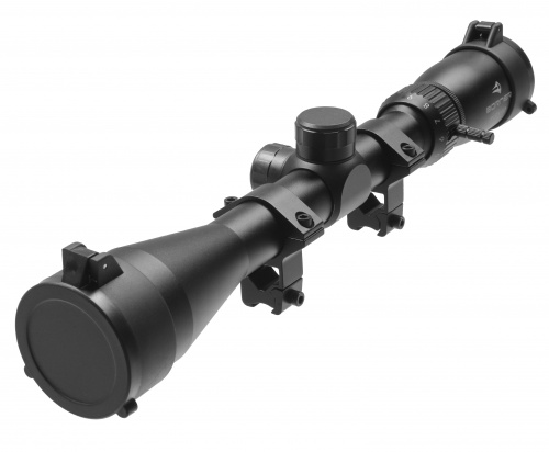 Прицел оптический BORNER 3-9x40 Mildot (крышки + кольца)