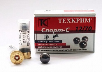 Патрон к.12х70 пуля Спорт-С Техкрим 1уп/10шт