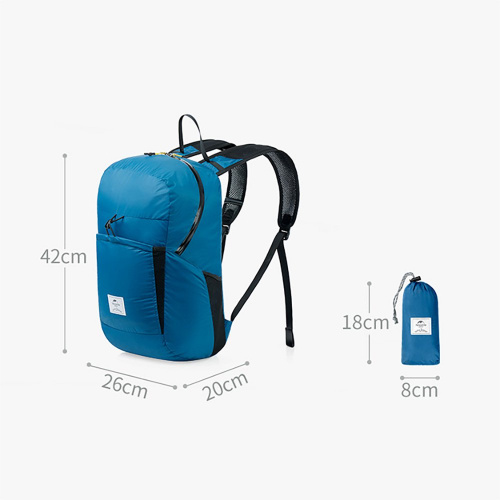 Рюкзак Naturehike NH17A012-B 25л компактный ультралегкий синий
