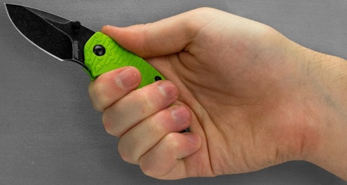 Нож K8700LIMEBW Shuffle -  складной, сталь 8Cr13MOV