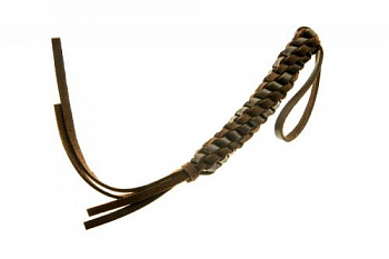 Темляк Круглый коричневый (кожаный)