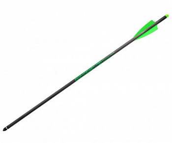 Стрела арбалетная карбоновая Centershot Toxic Carbon 22" Half Moon Nock