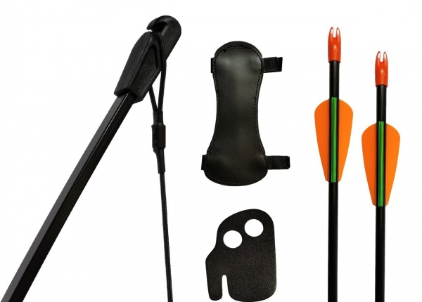 Лук детский классический Centershot Эльф черный (с комплектацией)