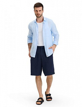 ШОРТЫ NORVEG LINEN МУЖСКИЕ CASUAL ЦВЕТ ТЕМНО-СИНИЙ,