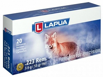 Патрон к.223 Rem 3,6гр.LAPUA Full Metall Jacket 1шт