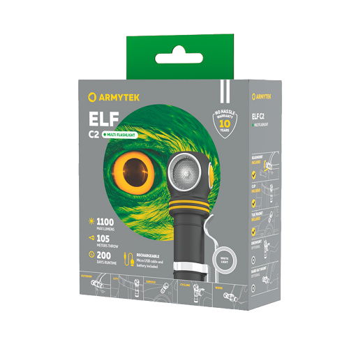 Фонарь Armytek Elf C2 Micro-USB Белый