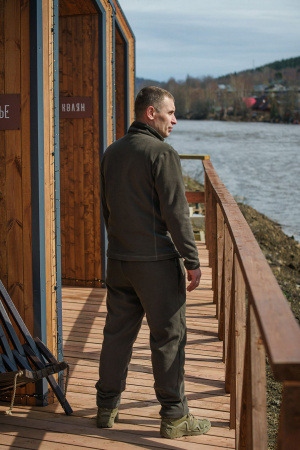 КОСТЮМ ФЛИСОВЫЙ COMFORT 718-016 ТЕМНАЯ ОЛИВА