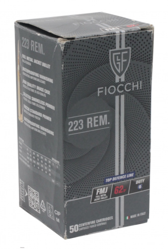 Патрон к.223 REM FMJ 62 grn.  FIOCCHI 1уп/50шт