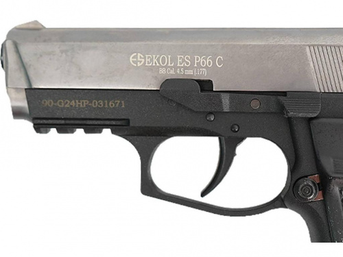 Пистолет пневм. EKOL ES P66 C FUME, (никель) кал. 4,5 мм, 3 Дж