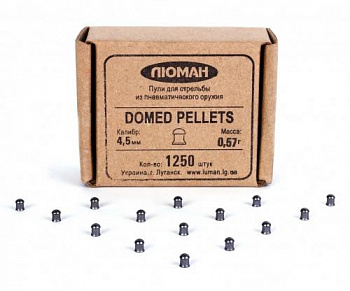 Пуля пневм. "Domed pellets", 0,57 г. 4,5 мм. (1250 шт.)