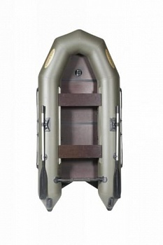 Лодка Лоцман М-290 ЖС киль+привал зеленая