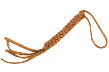 Темляк Квадратный коричневый (замшевый)