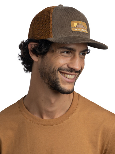 КЕПКА BUFF EXPLORE TRUCKER CAP RHOES BROWN