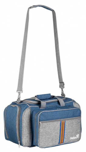 Набор для пикника на 4 персоны синий/серый (HS-605(4)BG) Helios