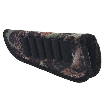 Патронташ камуфлированный на приклад 6 патронов 12-16к для левши