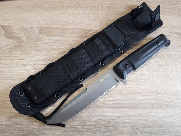Нож Alpha D2 TW (Tacwash, Черная рукоять)