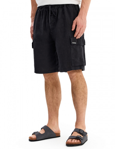ШОРТЫ NORVEG LINEN МУЖСКИЕ CASUAL ЦВЕТ ЧЕРНЫЙ,