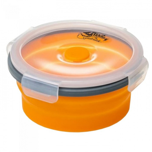 Контейнер Tramp складной  с крышкой-защелкой 550 мл (оранжевый , 550мл)