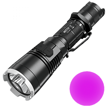 Фонарь NITECORE MH27UV Cree XP-L HI V3 1000люмен 28часов 462м 500mW 365nm