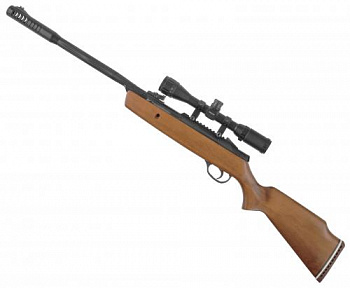 Винтовка пневм. Hatsan Alpha W 3 Дж. Кал. 4,5мм (переломка. Дерево)