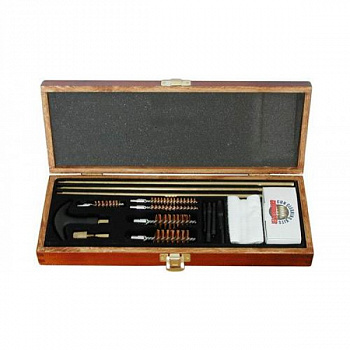 Набор д/чистки универсал в дерев. кофре 17 предметов