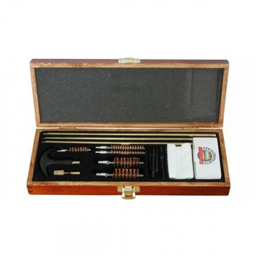 Набор д/чистки универсал в дерев. кофре 17 предметов