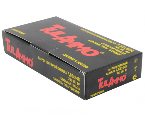 Патрон к.7,62х54R SP 203gr (13,0гр) стальная гильза, б/мТПЗ 1уп/20шт
