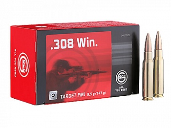 Патрон к.308 Win FMJ Target 9,5гр RWS Geco1уп/50шт