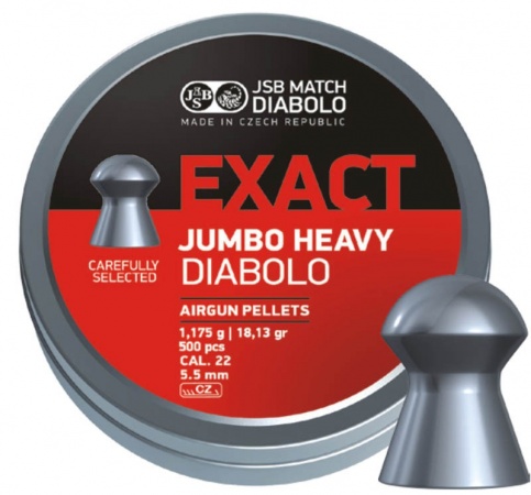 Пуля пневм. JSB JUMBO HEAVY кал. 5.5мм,1.175г (500шт)