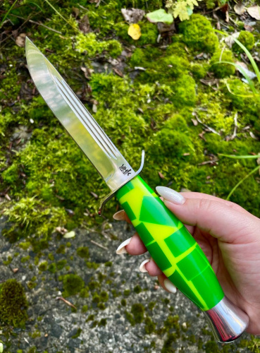 Нож Финка арт. f007 (95х18, люминофор)