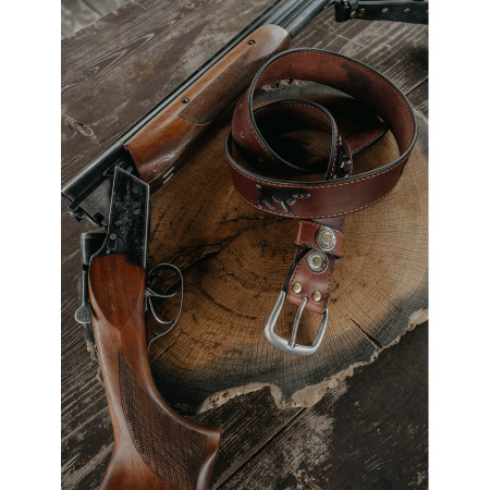 Поясной ремень (Коричневый, Медведь, 140 см)