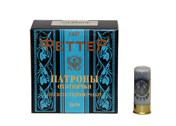 Патрон к.12х70 №1 ФЕТТЕР 32гр Биор Бесконтейнерный 1уп/25шт