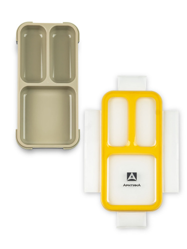 Ланчбокс  "Арктика" 034-420, черный/желтый