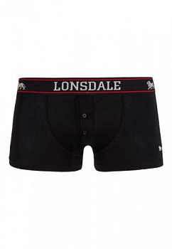 ТРУСЫ ШОРТЫ СПОРТИВНЫЕ МУЖСКИЕ LONSDALE OAKWORTH, ЦВЕТ BLACK,
